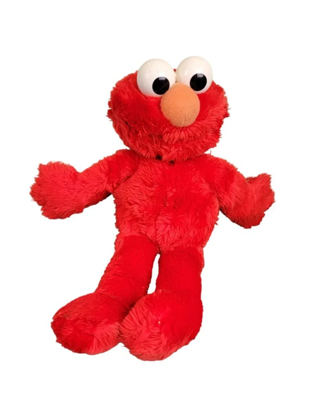 Vintage 1997 Talking Elmo Stuffed Animal 14 inch Red Fuzzy Toy 90s Retro Child